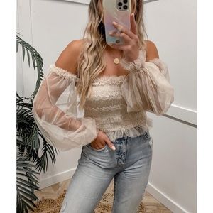 Dani Rae & Co Cream Statement Piece Top